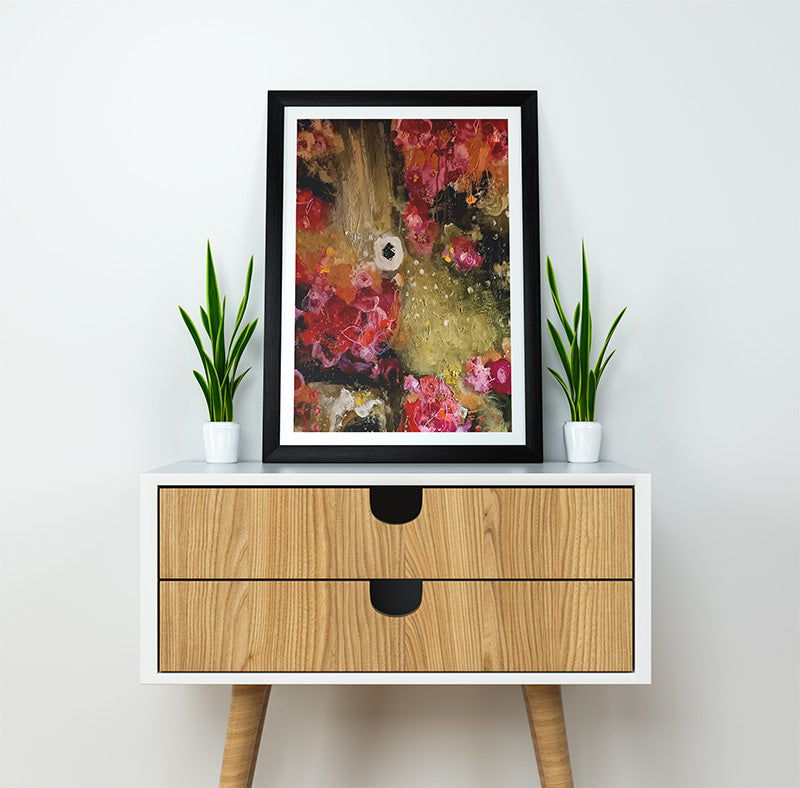 Luminous Floral Resonance